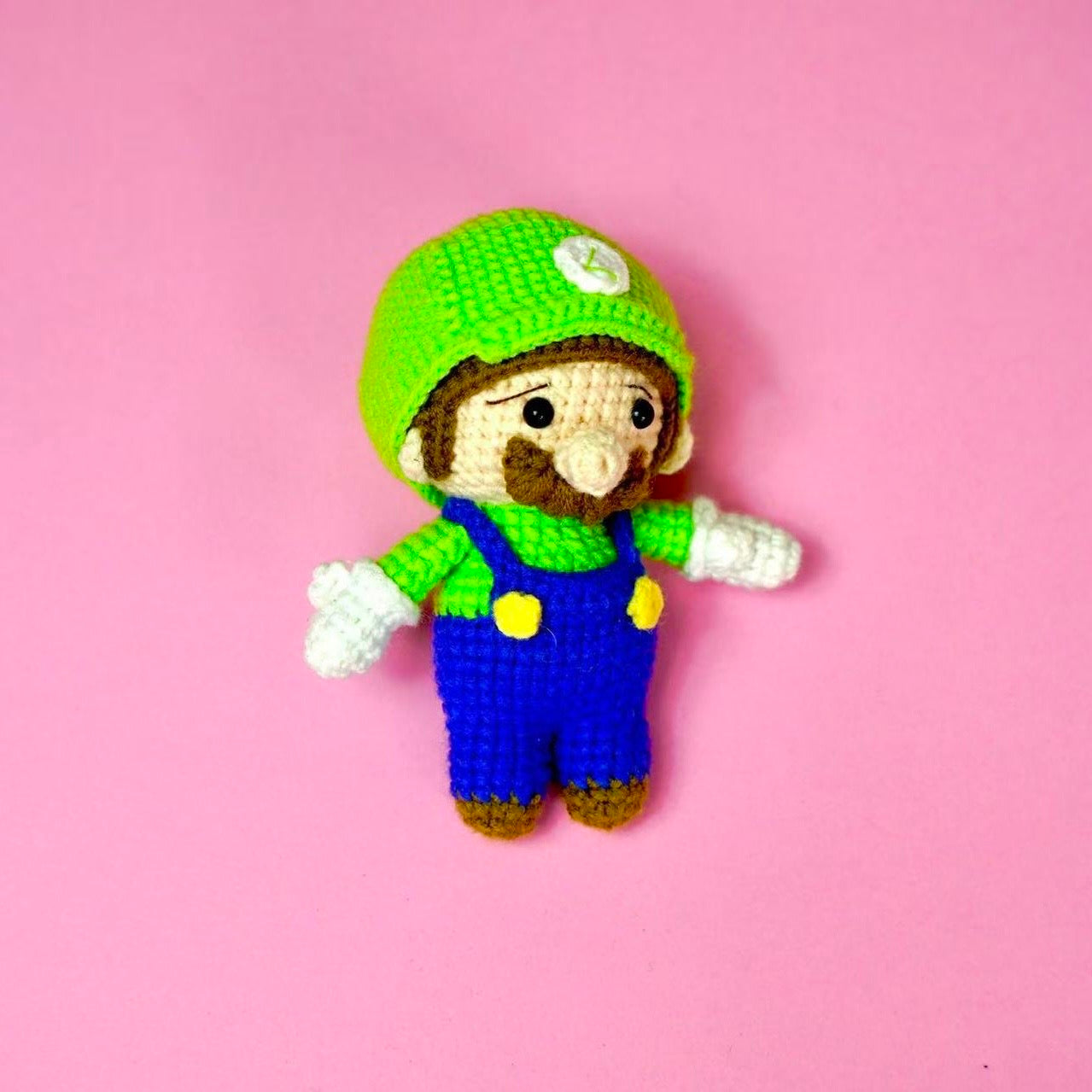 Crochet Super Mario Luigi Style Charm