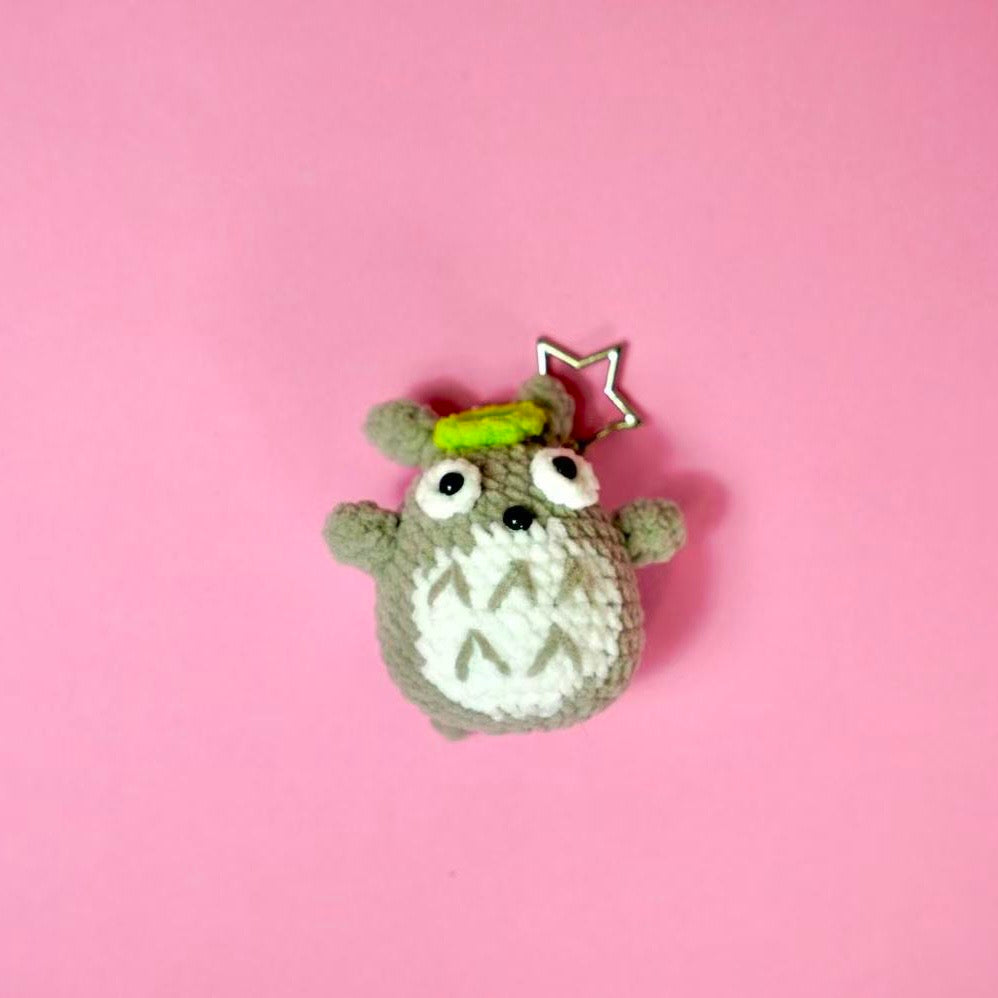 Handmade Crochet Totoro Plush Keychain