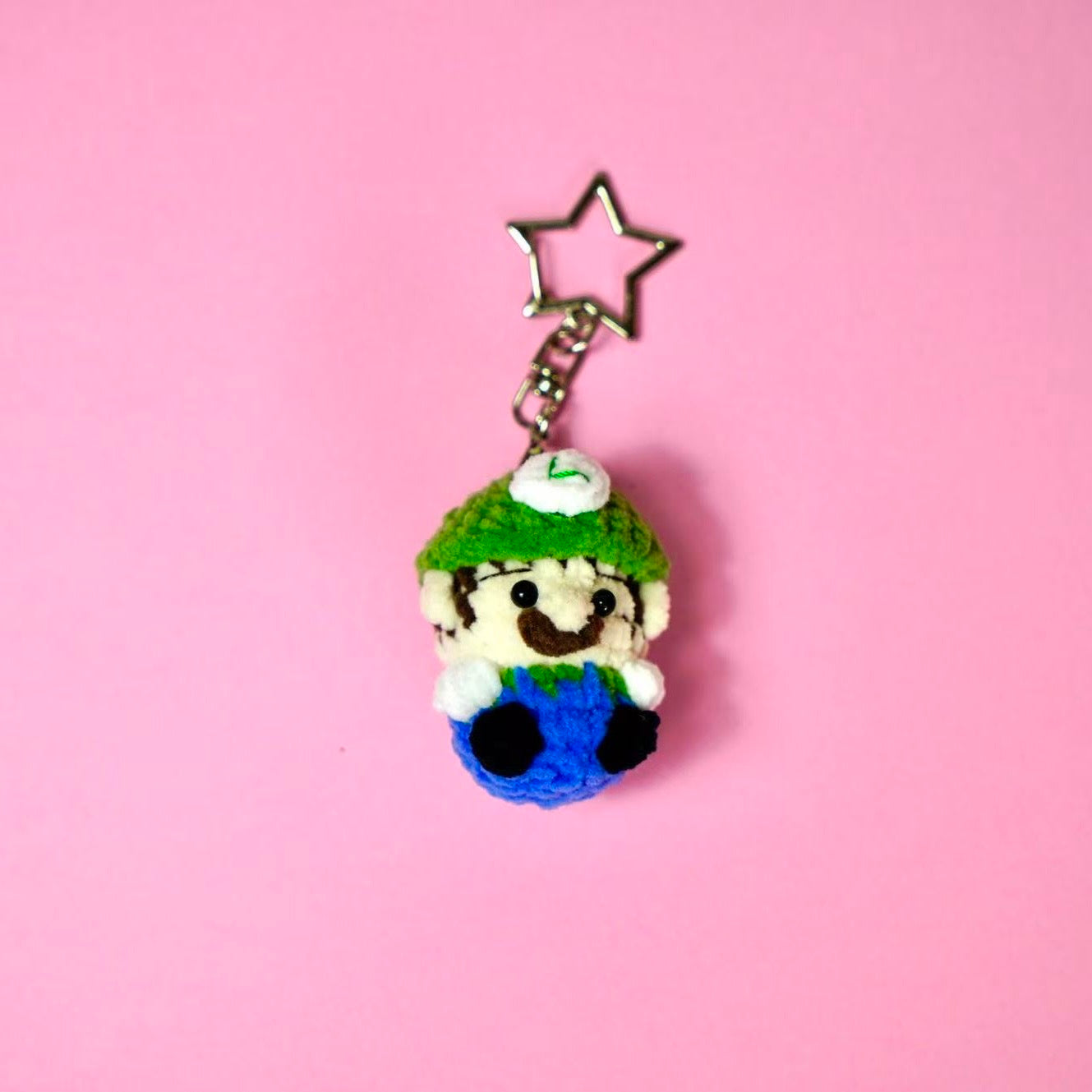 Crochet Chibi Luigi Style Charm