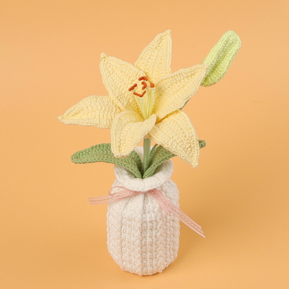 Crochet Lily Potted Plant
