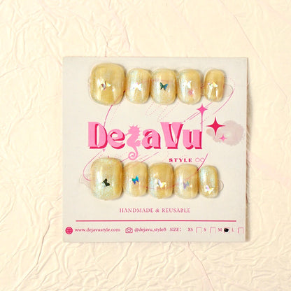 532 Gilded Butterfly Nails