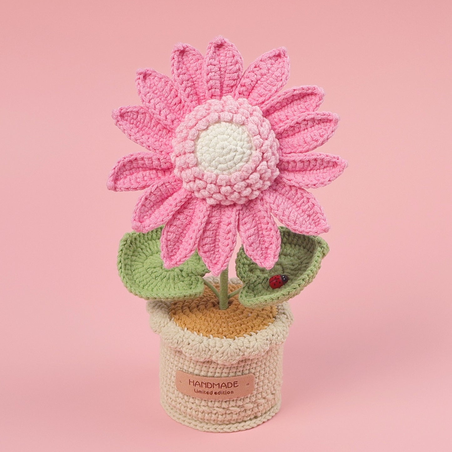 Crochet Sunflower Potted Plant