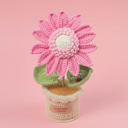 Crochet Sunflower Potted Plant