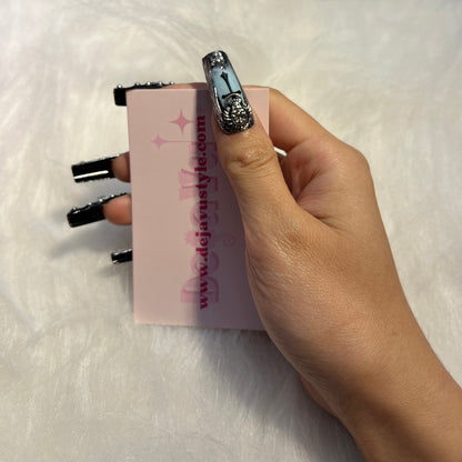 267 Starry Ombre Nails