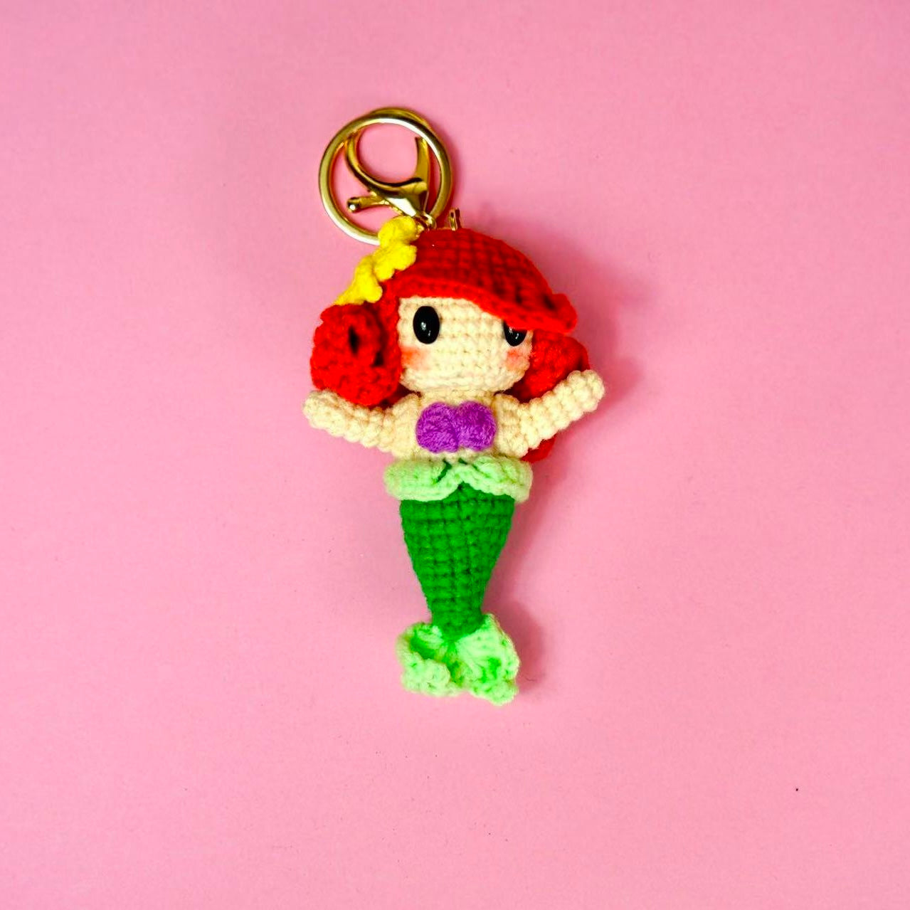 Crochet The Little Mermaid Ariel Style Charm