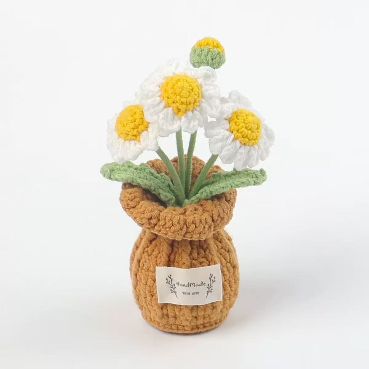 Handmade Knitted Flower Vase