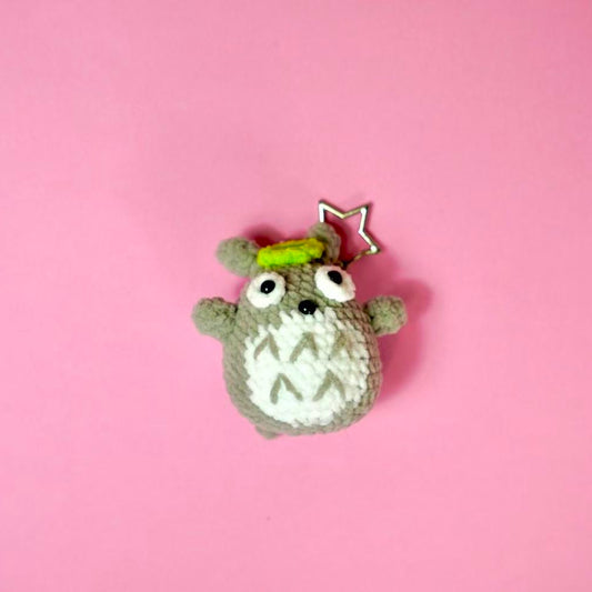 Handmade Crochet Totoro Plush Keychain