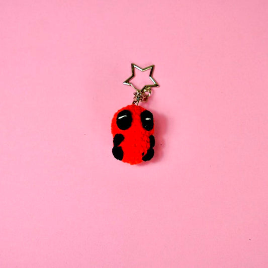 Crochet Mini Deadpool Style Charm