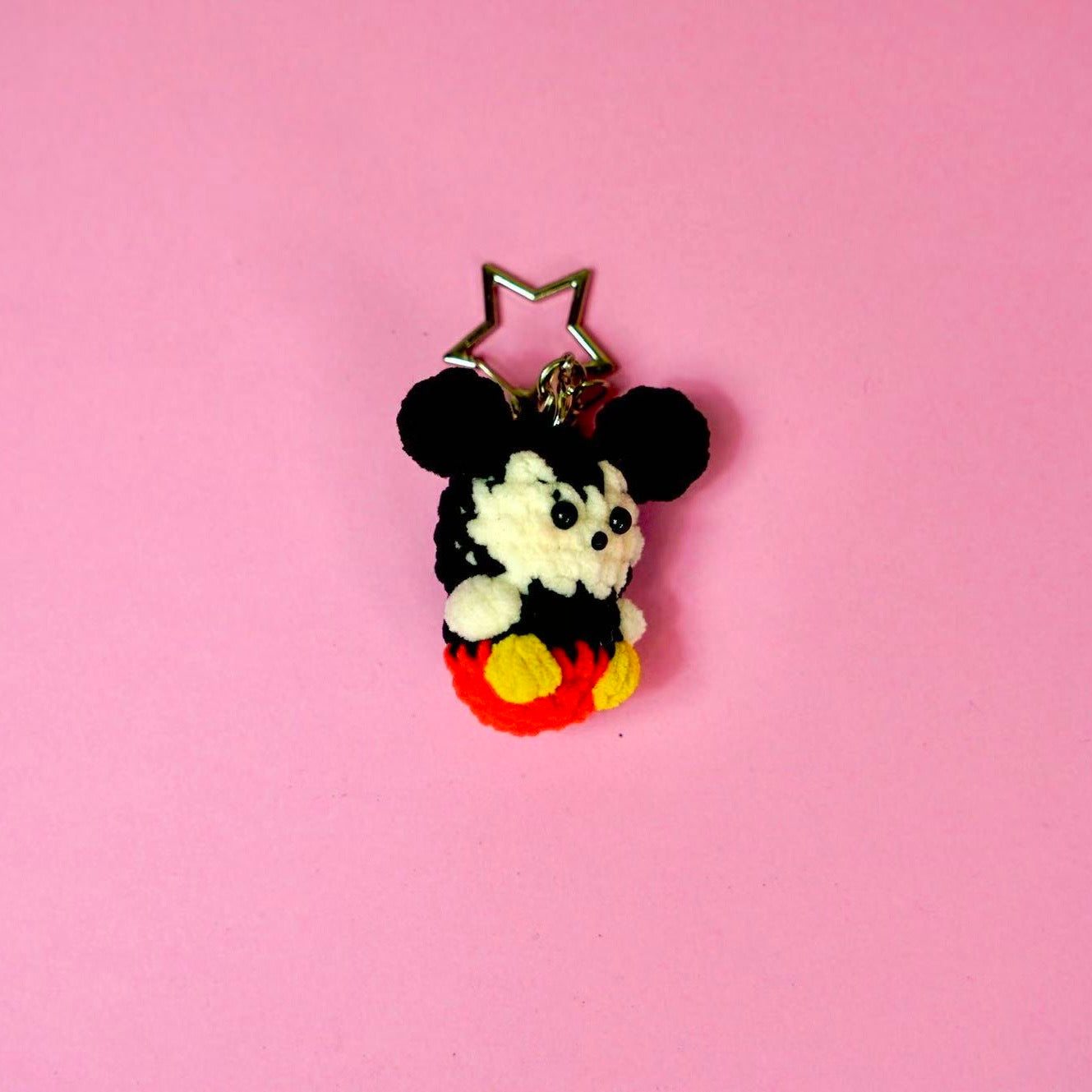 Crochet Chibi Mickey Mouse Style Charm