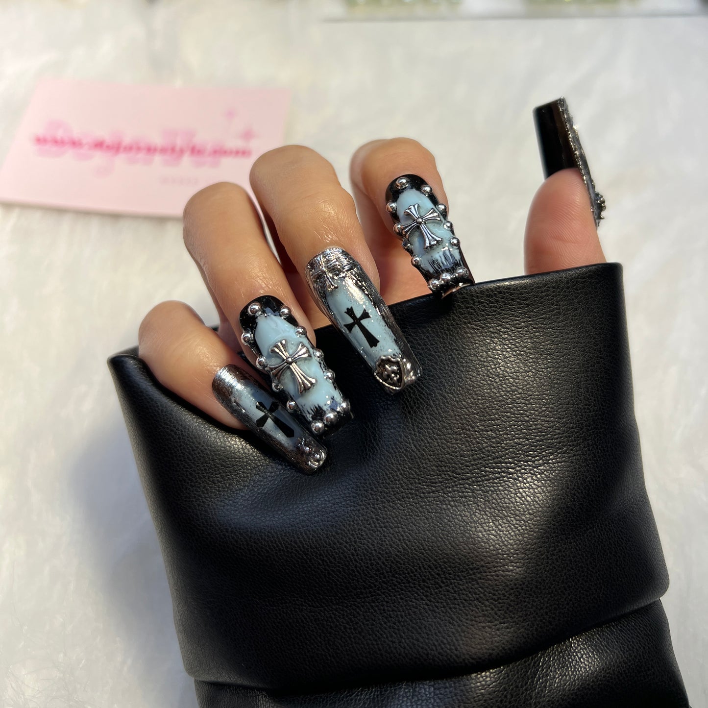 267 Starry Ombre Nails