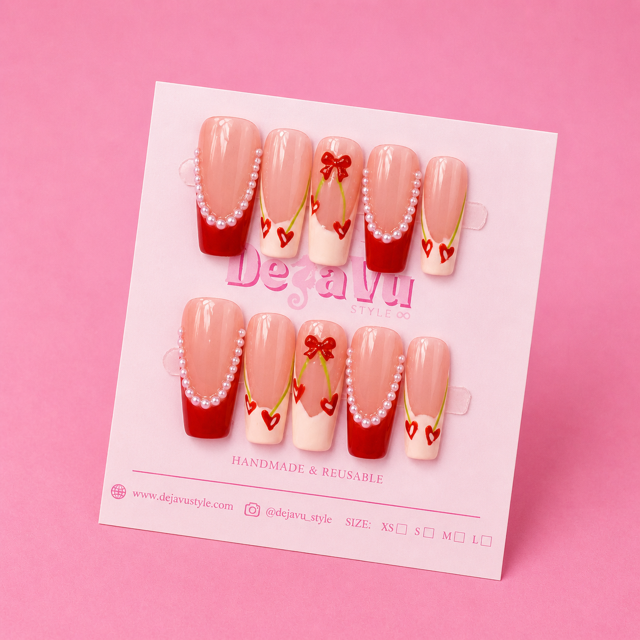 519 Pearl Cherry Bliss Nails