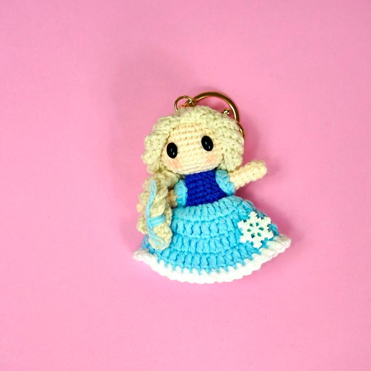 Crochet Frozen Elsa Princess Style Charm