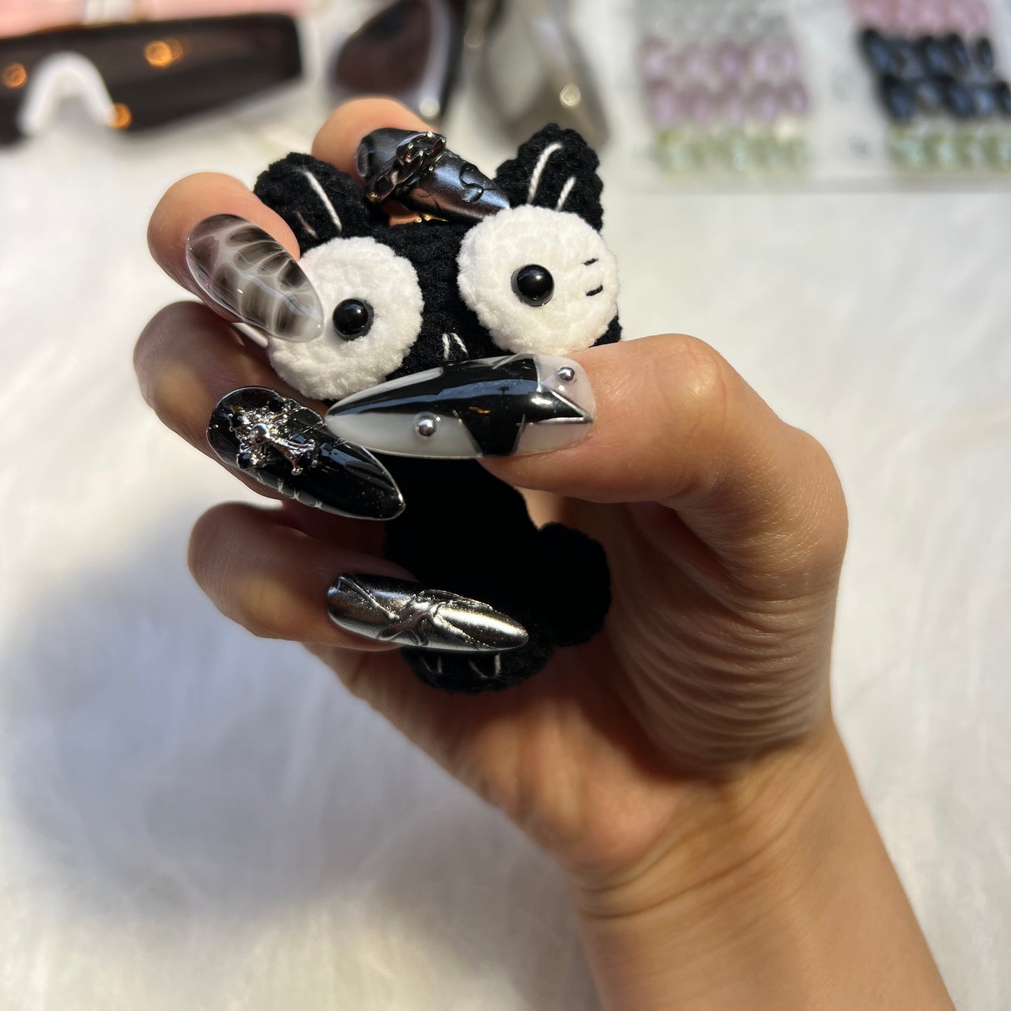 259 Stardust Black Nails