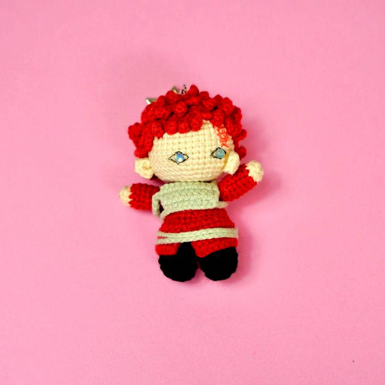 Crochet Anime Gaara of the Sand Style Charm