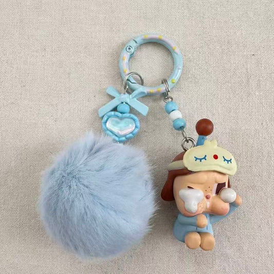 Crybaby Blue Pajamas Pom-pom Multi-use Charm