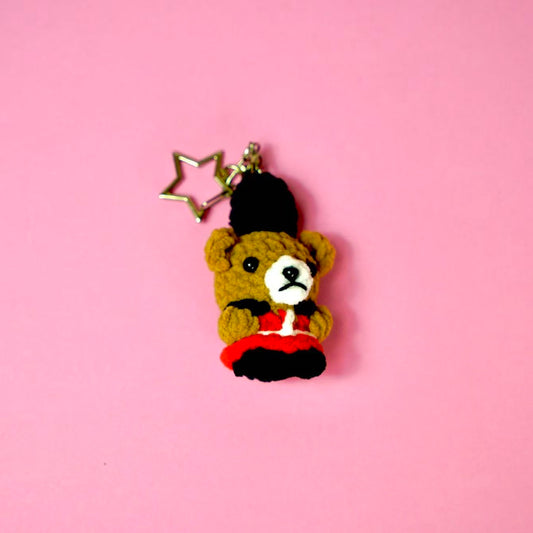 Crochet Royal Guard Bear Charm