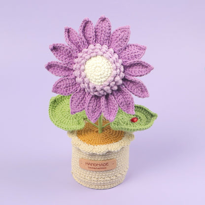 Crochet Sunflower Potted Plant
