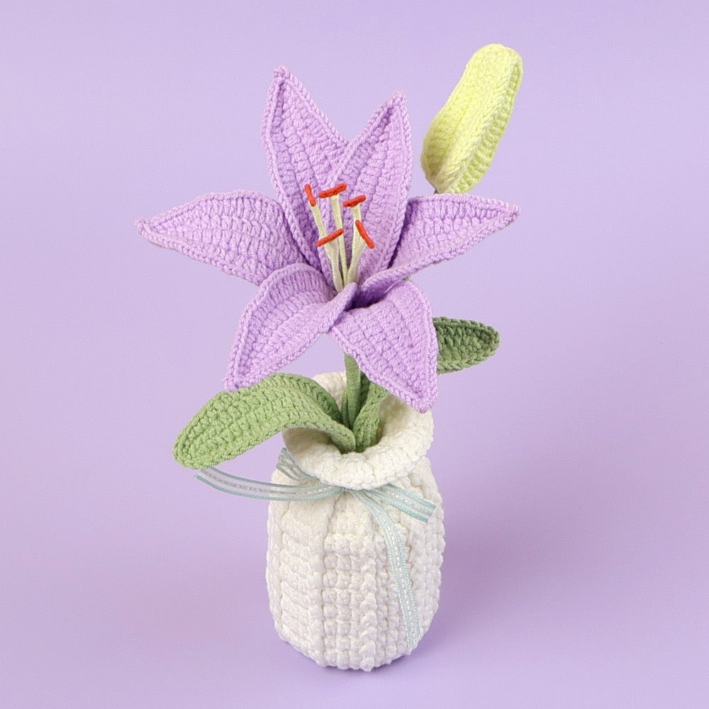 Crochet Lily Potted Plant