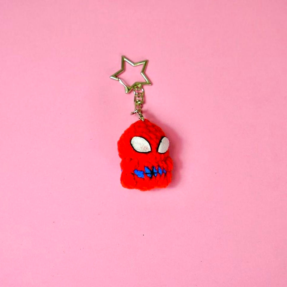 Crochet Chibi Spider-Man Style Charm