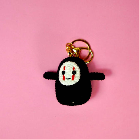 Handmade Crochet No-Face Anime Keychain