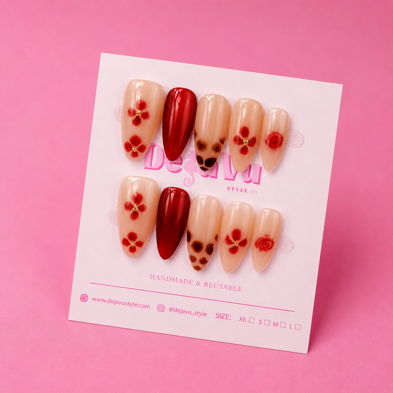 515 Ruby Petal Nails