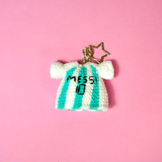 Crochet Messi No.10 Argentina Jersey Charm