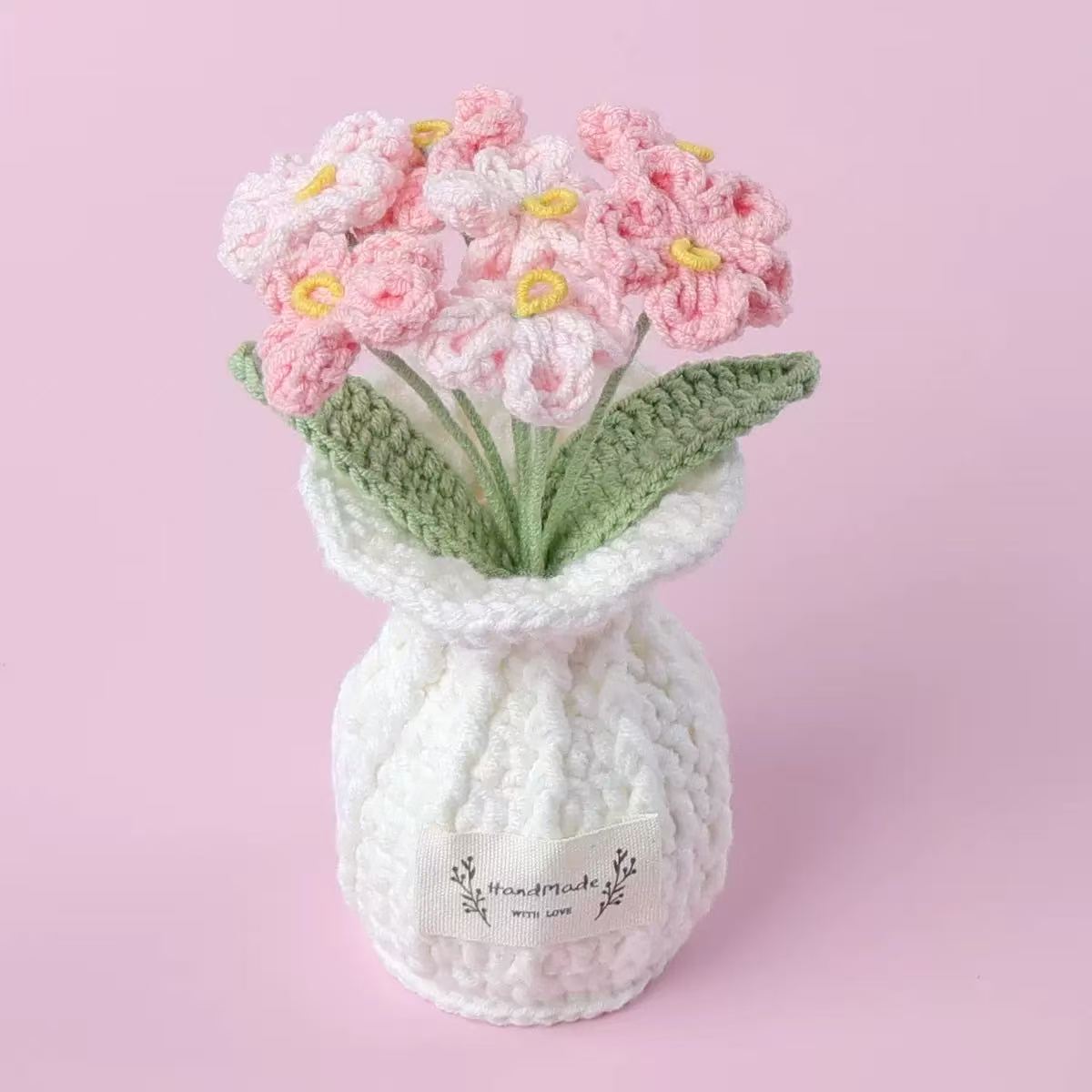 Pink Crush Handmade Crochet Flower Pot