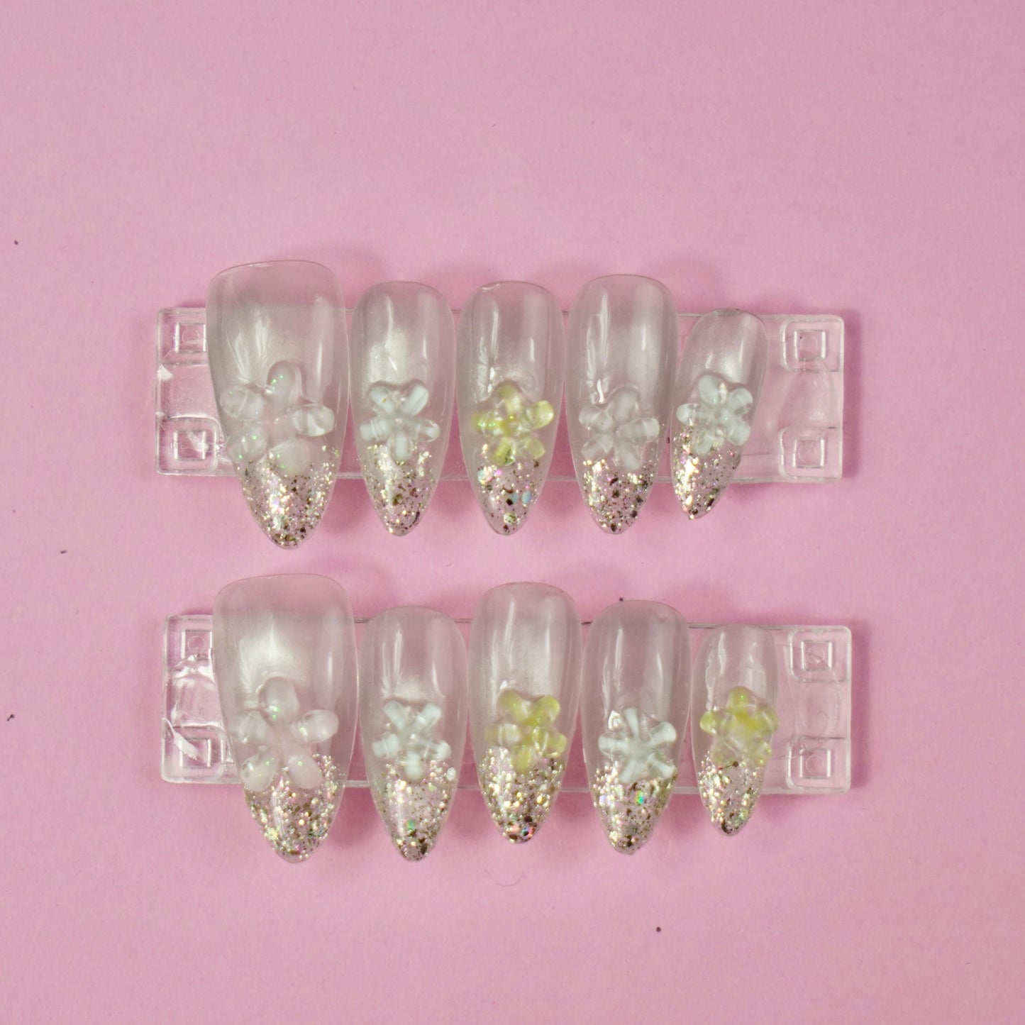 253 Emerald Ombre Nails