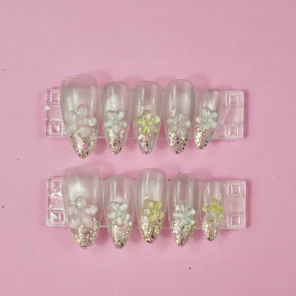 253 Emerald Ombre Nails