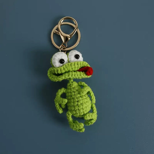 Crochet Frog Keychain