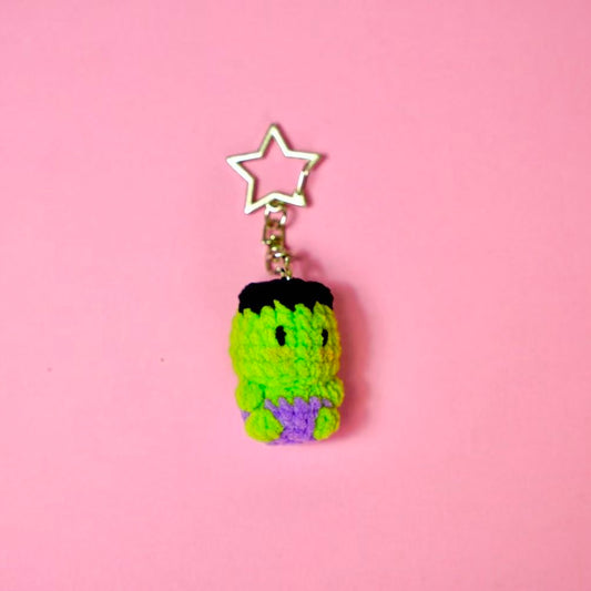 Crochet Chibi Incredible Hulk Style Charm