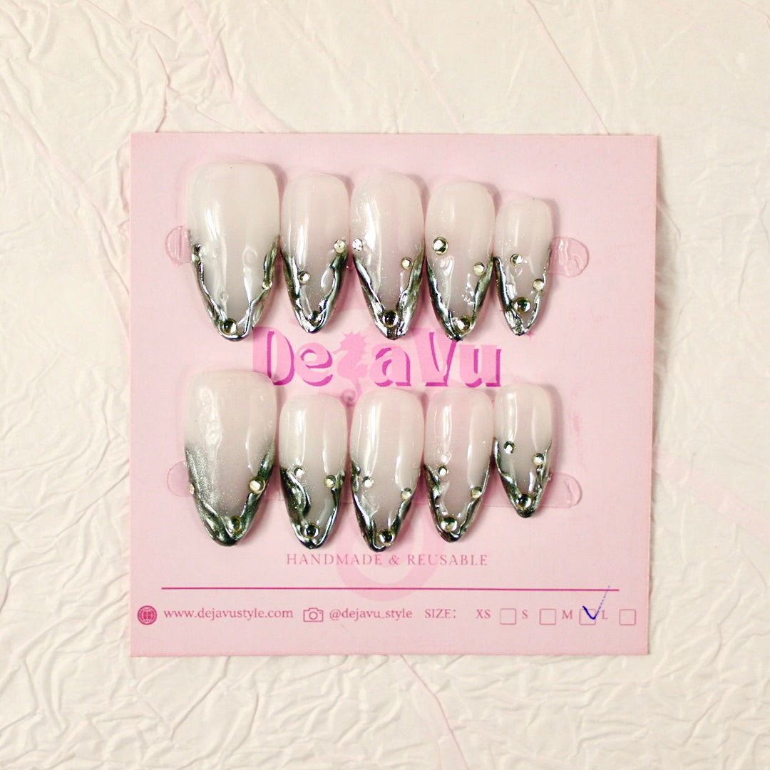 518 Silver Contour Nails