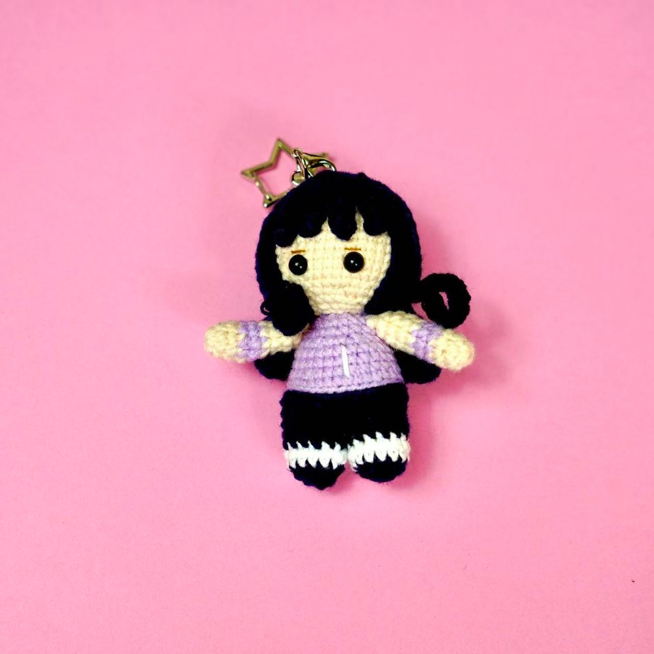 Crochet Anime Ninja Hinata Style Charm