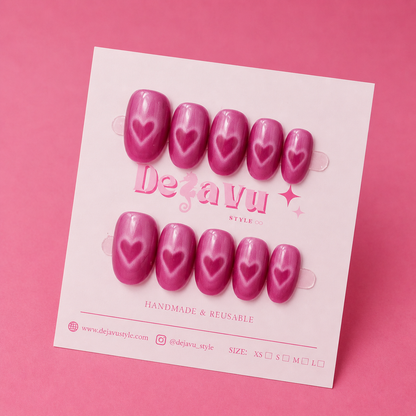 508 Heartbeat Glow Nails