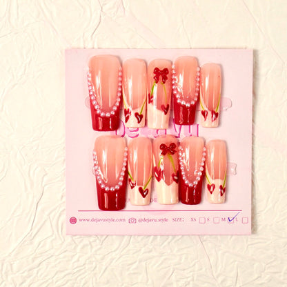 519 Pearl Cherry Bliss Nails