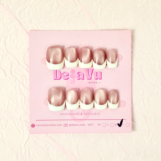 501 French Cat Eye Nails