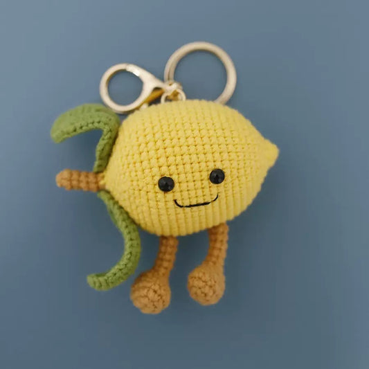 Happy Lemon Crochet Charm