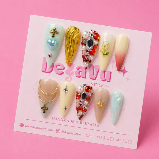 34 Baroque Gold Nails