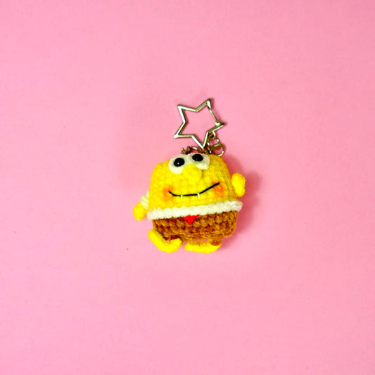 Crochet Chibi SpongeBob Style Charm