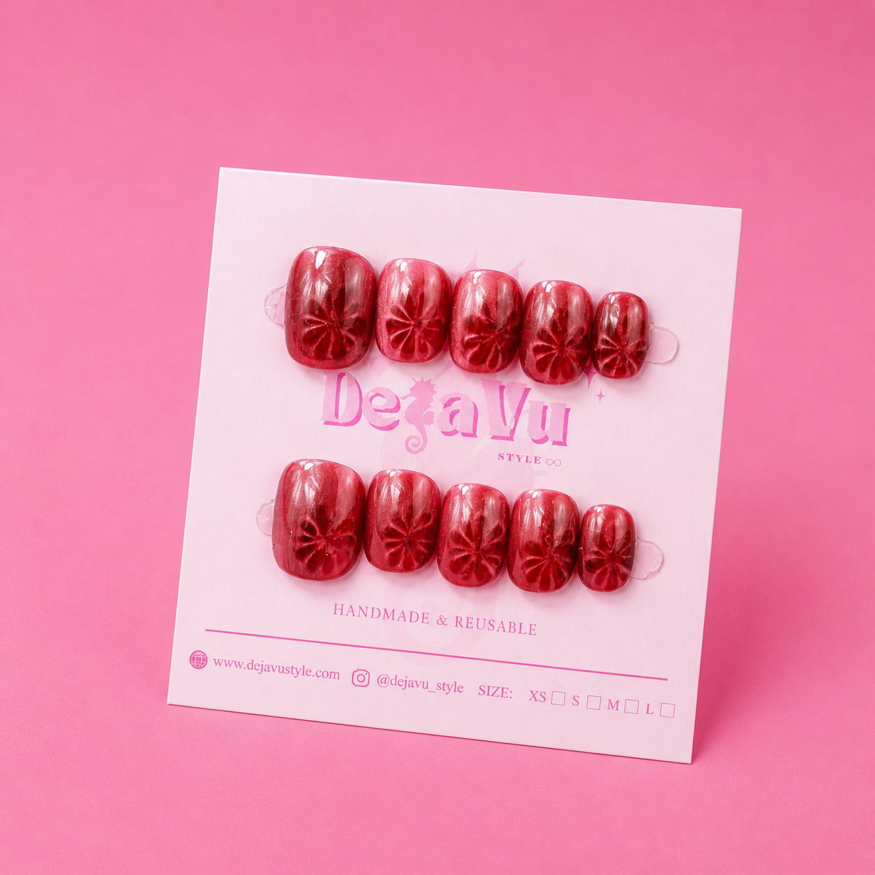 513 Ruby Bloom Nails