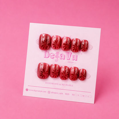 513 Ruby Bloom Nails