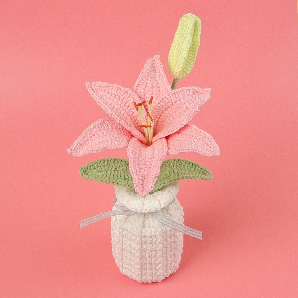 Crochet Lily Potted Plant