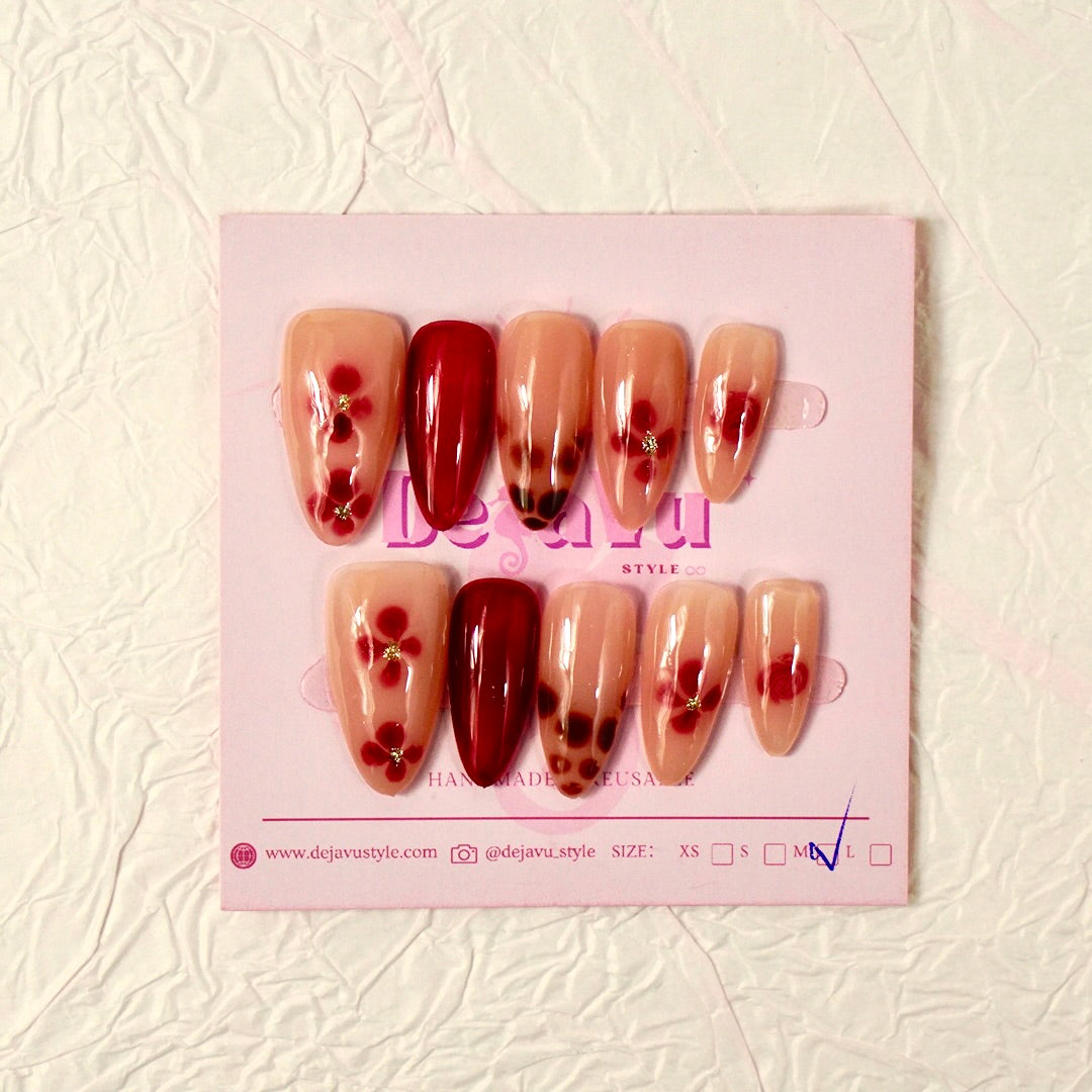 515 Ruby Petal Nails