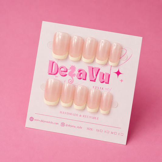 534 Creamy Minimalist Nails