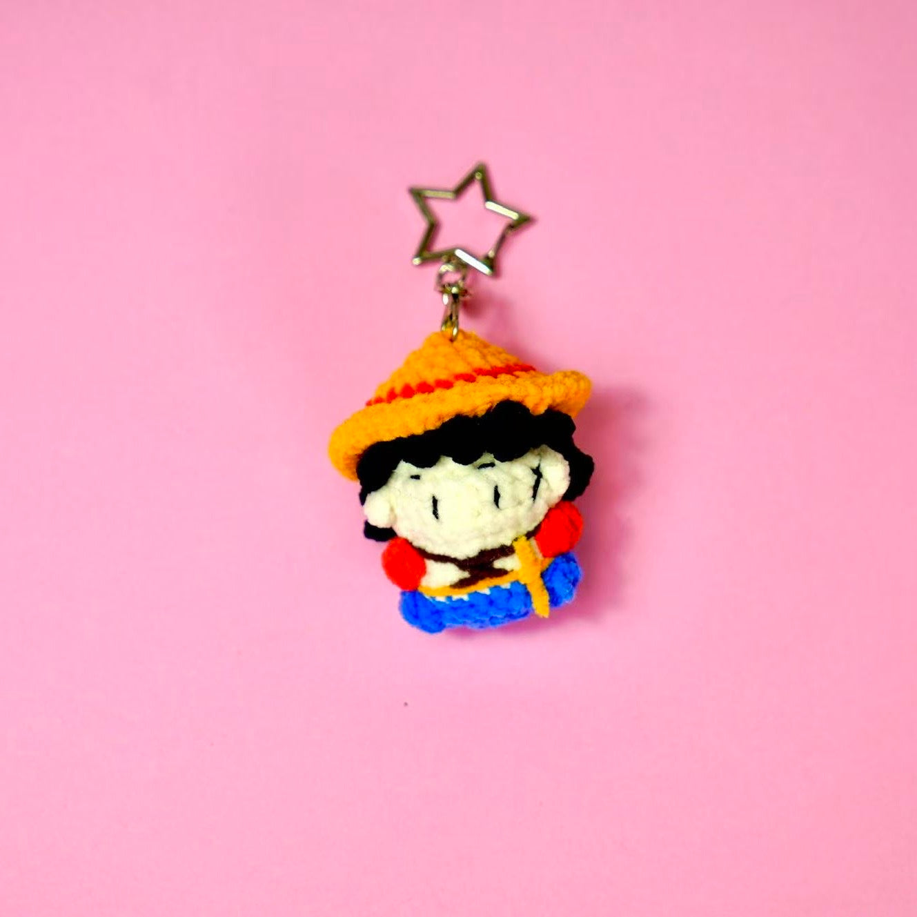 Crochet One Piece Chibi Luffy Style Charm