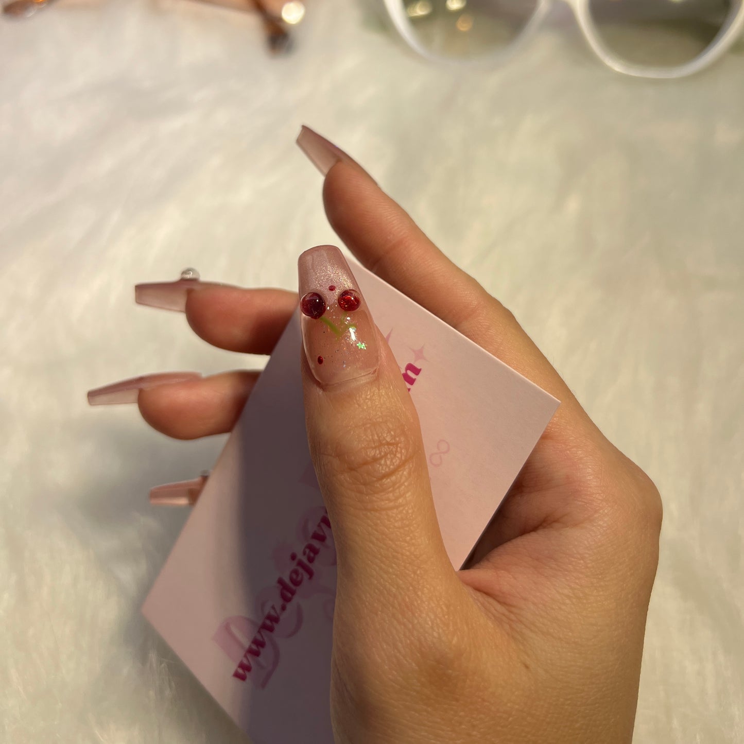 223 Red Cherry Nails