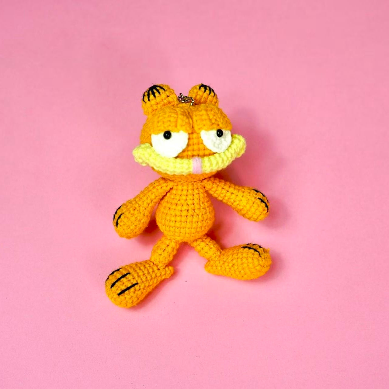 Crochet Garfield Style Charm