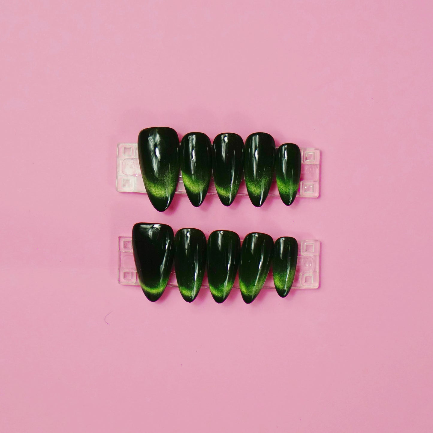 Emerald Ombre Nails