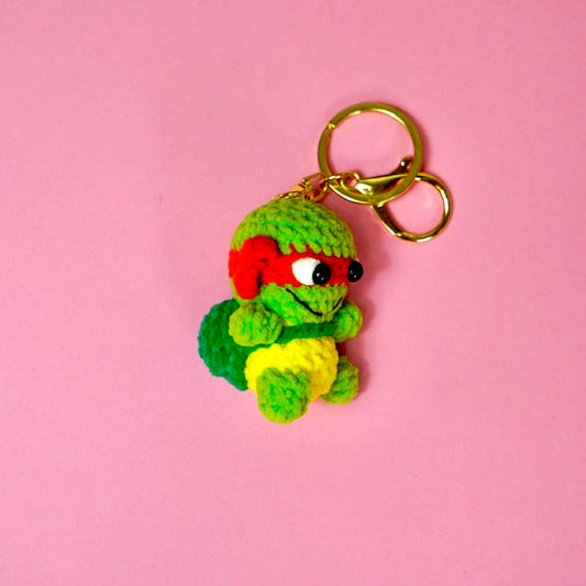 Crochet Ninja Turtle Charm (Raphael - Red)