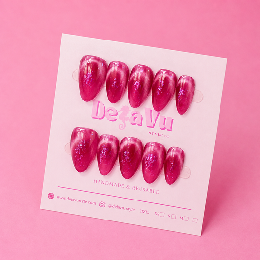 525 Magenta Velvet Glow Nails